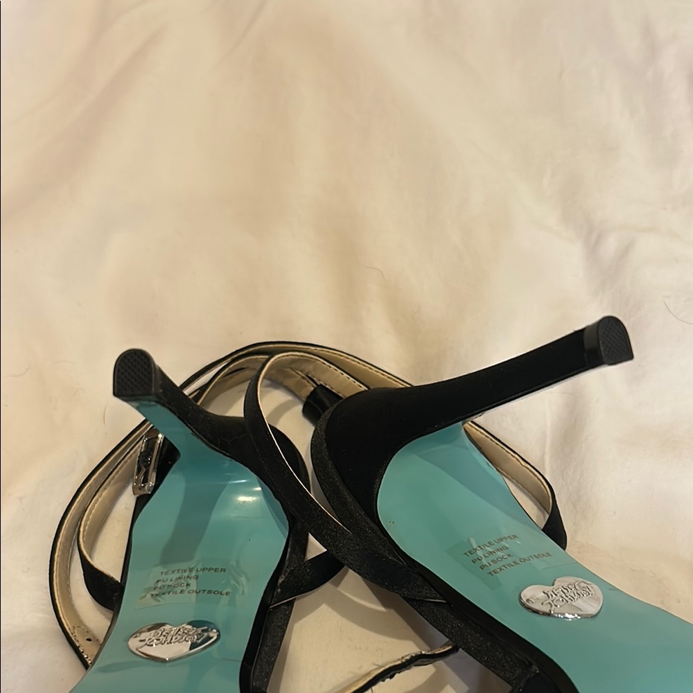 Heidi Black and Silver Women's Heels by Betsey Johnson - Picture 6 of 6